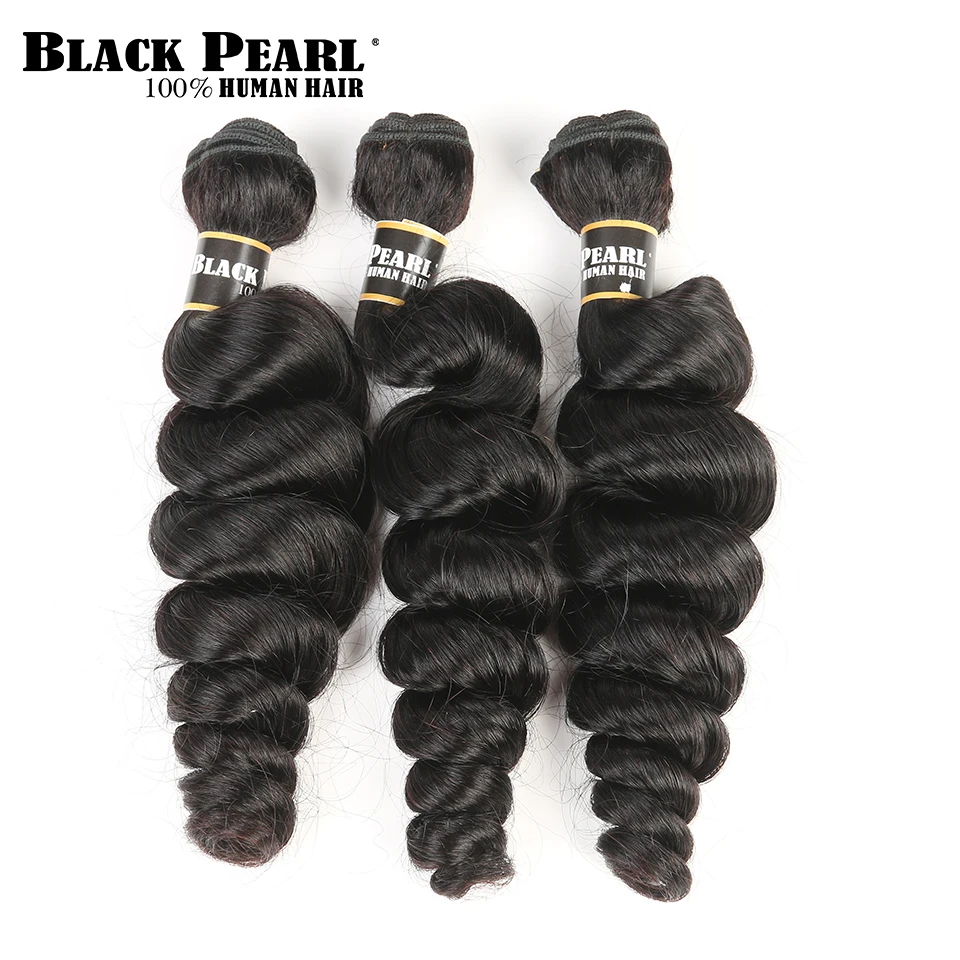 Черный жемчуг предварительно окрашенные не Реми человеческие волосы пучки с