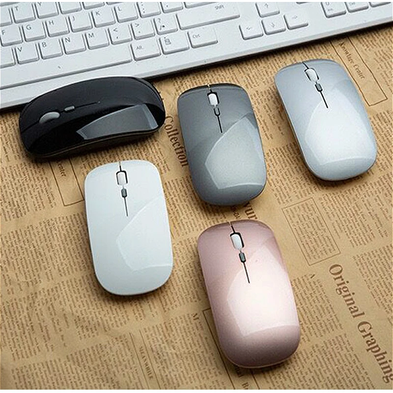 new dual mode bluetooth compatible wireless computer slim mouse gaming pc mini laptop usb mice computer accessories desktop free global shipping