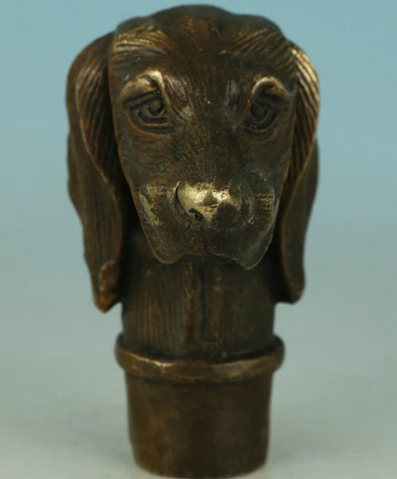 527 ++++++ острые китайские старые бронзовые статуи для собак ручной работы