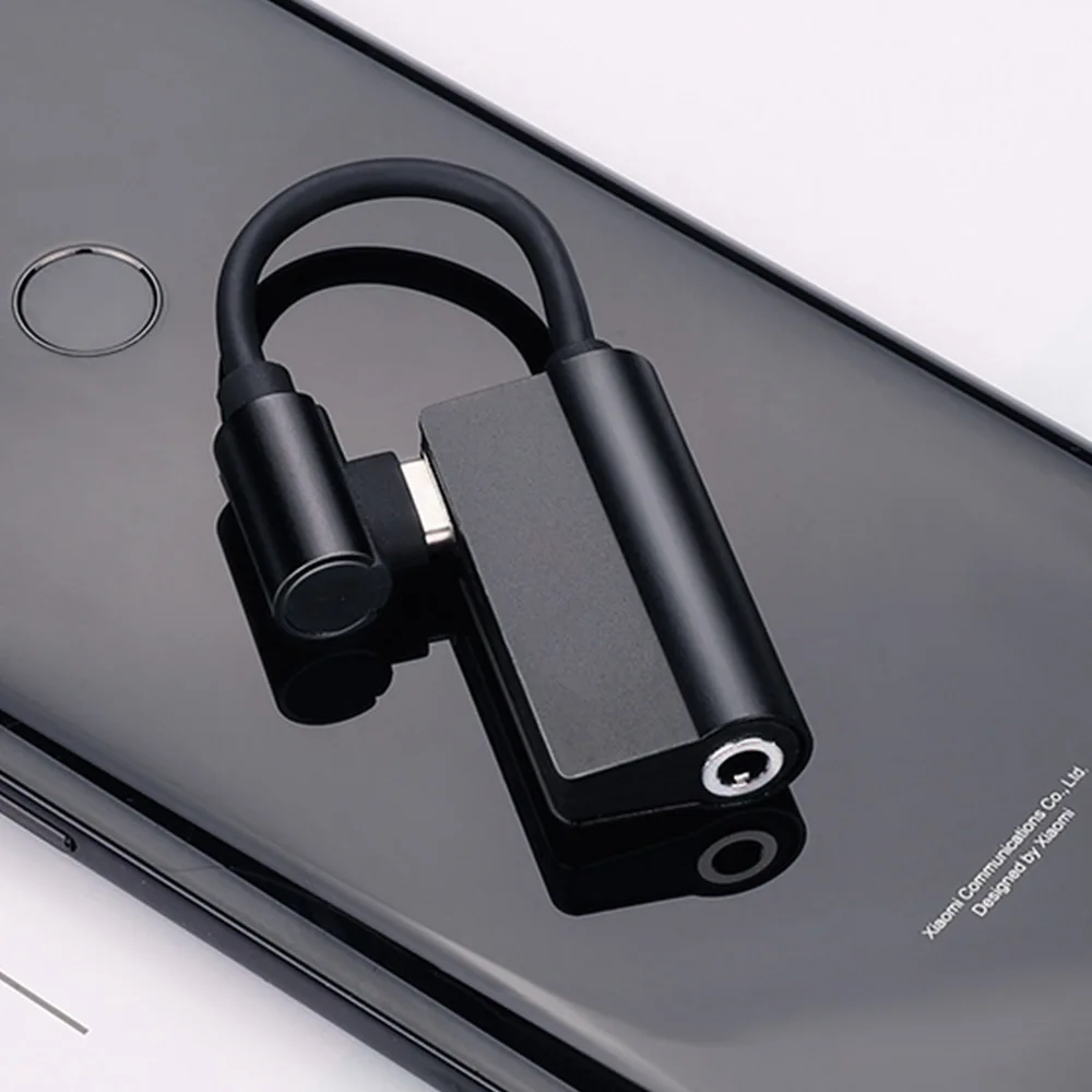 Черный Type c до 3,5 мм разъем Aux адаптер для наушников для Xiaomi Mi 9 huawei P20 Lite mate 10 Pro samsung usb type c до 3,5 мм dac - Цвет: Черный