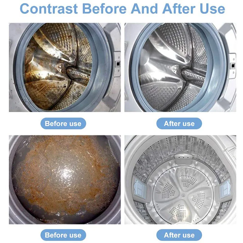 

1/5/10/20PCS Washing Machine Cleaning Detergent Antibacterial Effervescent Tablets Washer Cleaner Deep Descaler