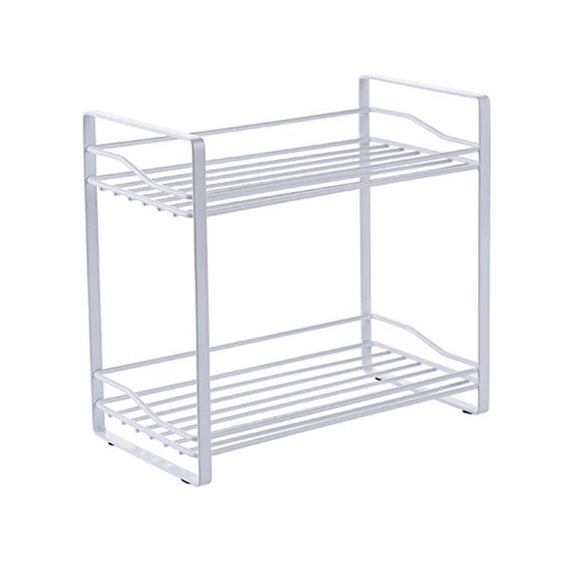 

Kitchen Dish Rack Tableware Storage Rack Double Iron Rack Storage Rack Drain Rack Condiment Storage Rack