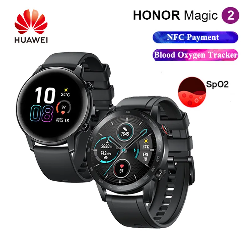 Get Oranginal HUAWEI Honor Magic Watch 2 and Watch 1 Smart Watch Waterproof Heart Rate Measurement With GPS Sleep And Sport Tracker