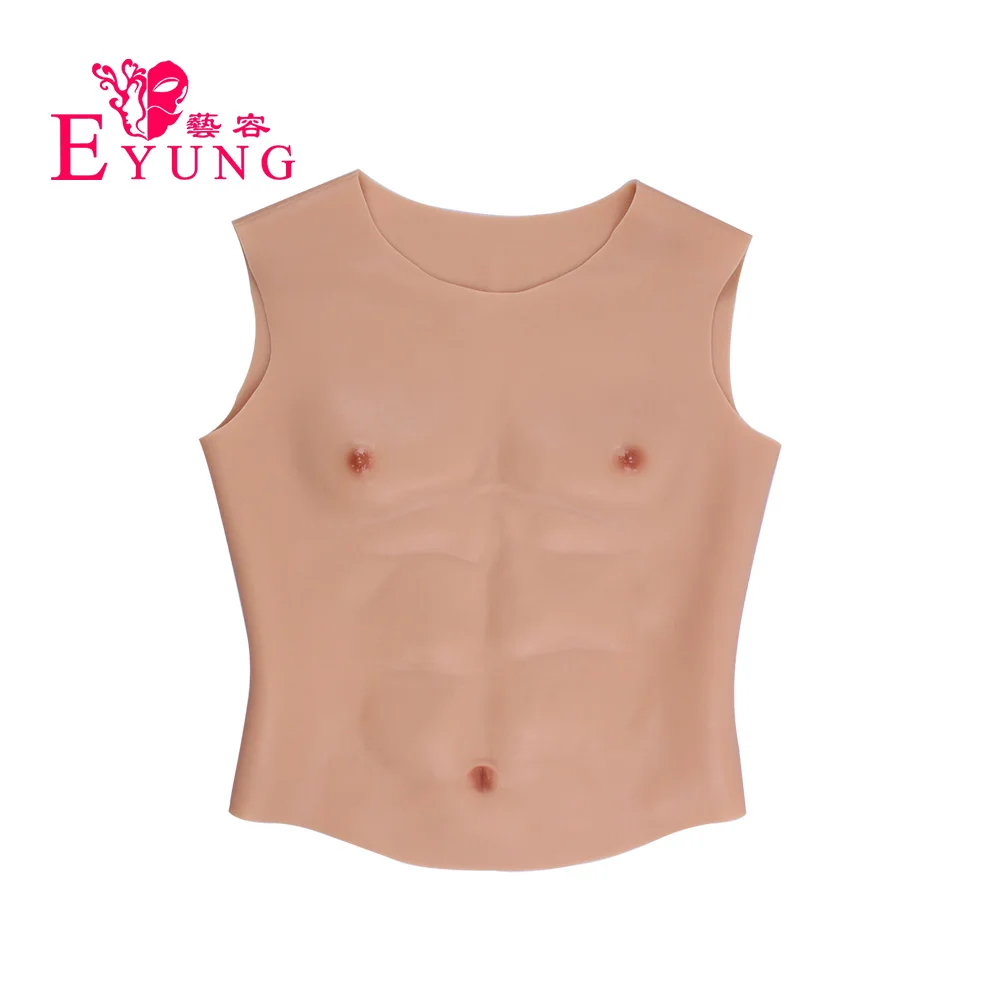 Мужской костюм для косплея Eyung имитирующий мышцы живота мужской нагрудный