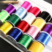 mixed color crystal beading stretch cords 60mroll 1mm elastic line wire string thread for necklace bracelets jewelry diy making