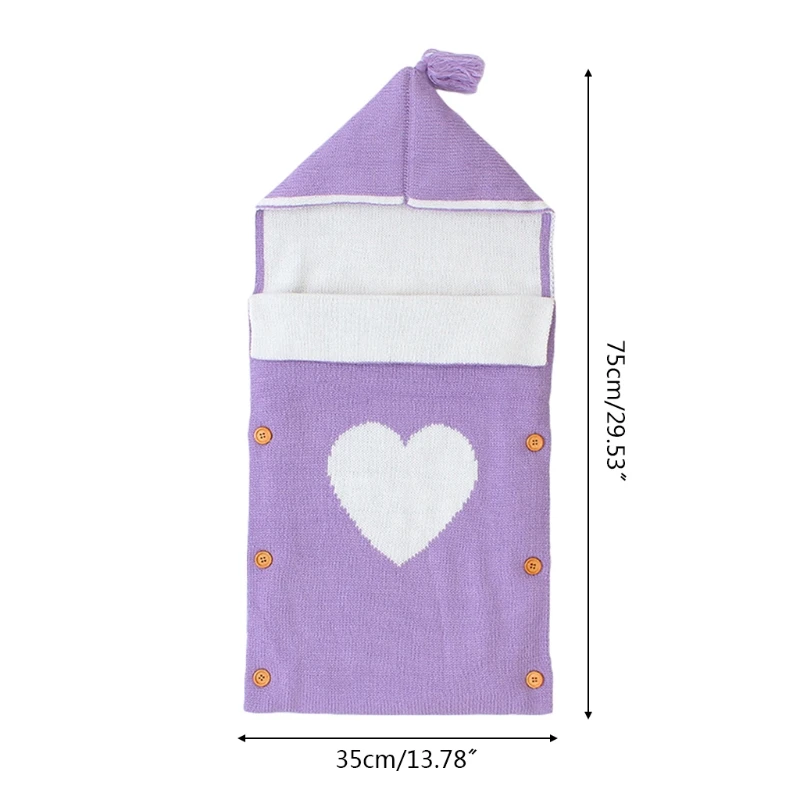 

Baby Hood Button Sleeping Bag Envelopes Autumn Winter Thick Sleepsack Infant Newborns Swaddle Wrap Blanket Photograph Props