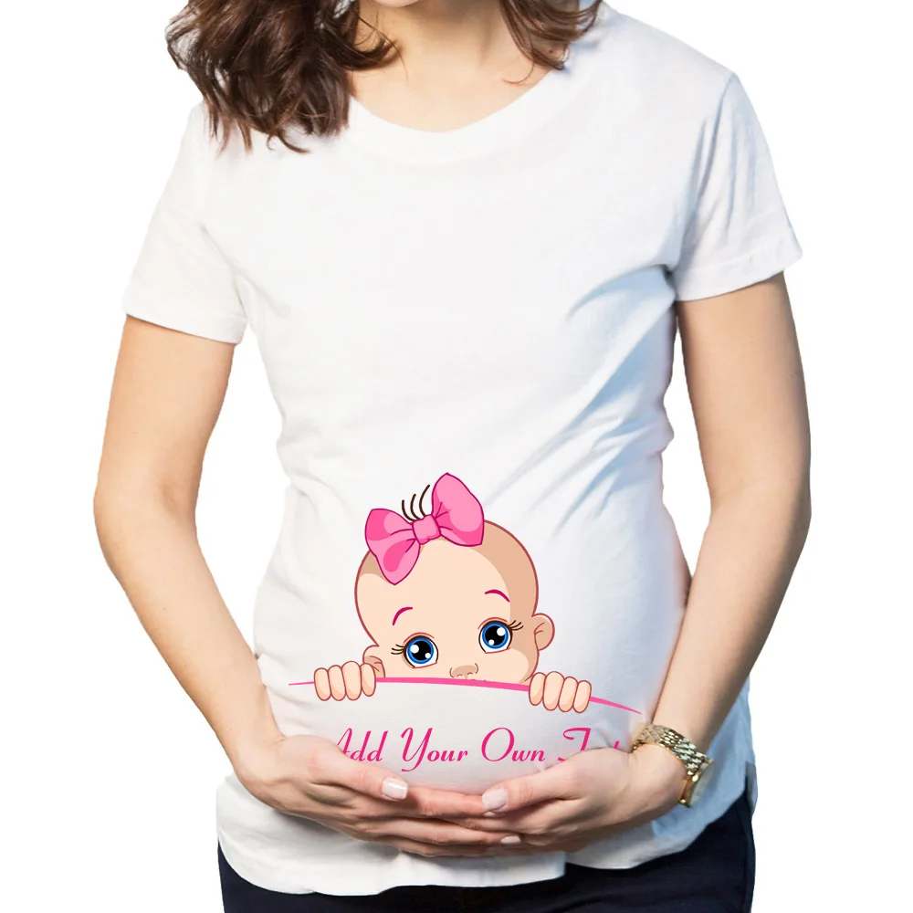 Одежда для беременных женщин летняя новая длинная свободная футболка Детская с