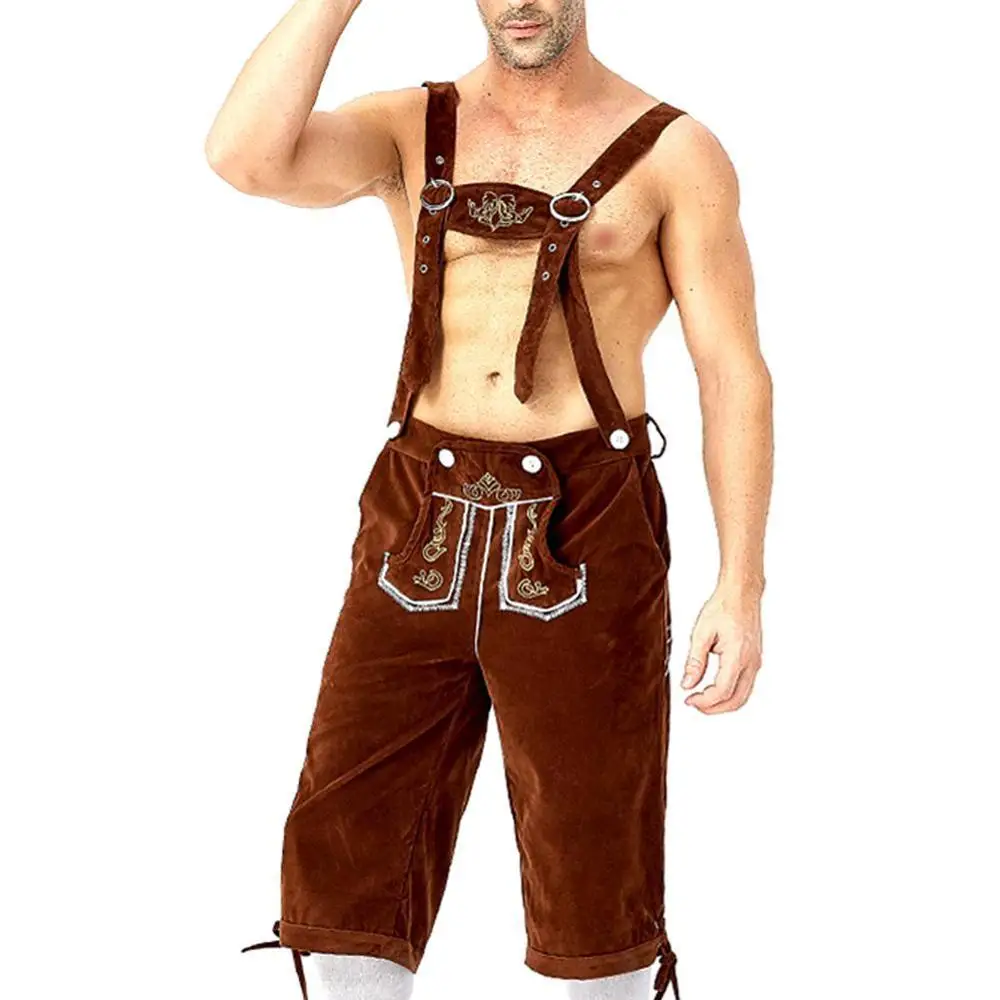 Для Мужчин's баварские ледерхозен пива костюм для Октоберфеста карнавальный