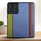 Чехол для Samsung galaxy S21 Plus S21 Ultra FE, чехол с перекрестным узором из ТПУ + ПУ, материал 2 в 1, чехол для телефона Samsung S21 FE