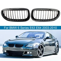 carbon look car front bumper hood kidney grille replacement sport grills for bmw 6 series e63 e64 m6 2003 2010 car accessories