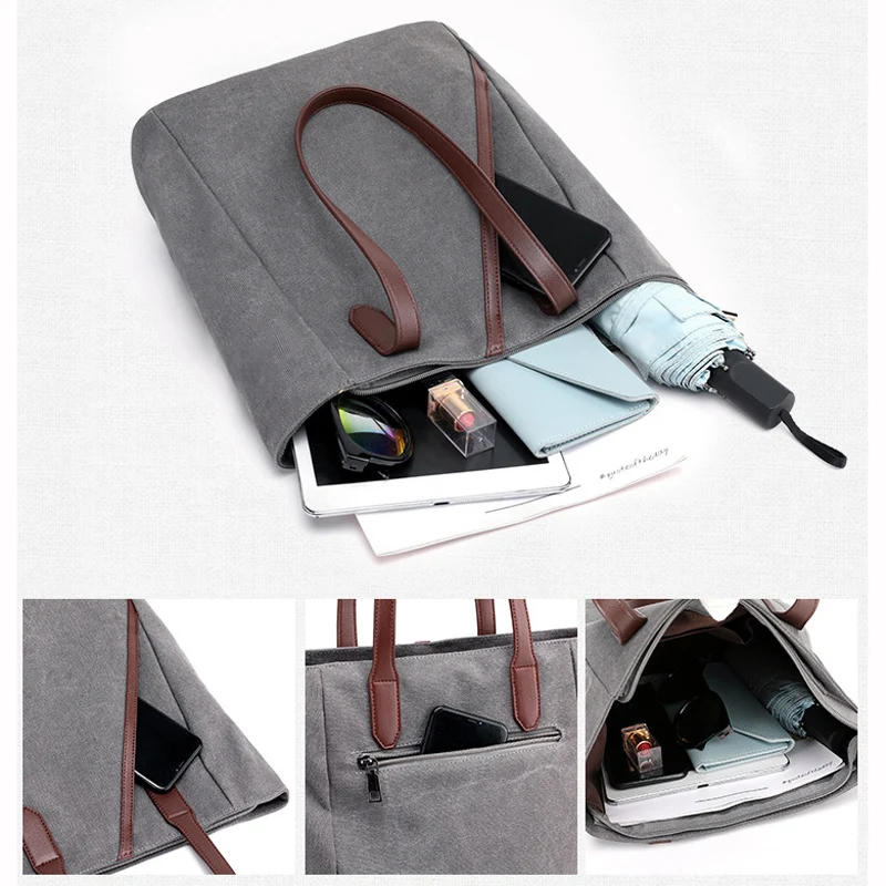 Холщовая Сумка комплект из 2 предметов женские сумки женская сумка-тоут