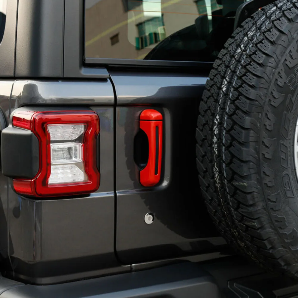 Обшивка ручки двери автомобиля для Jeep Wrangler JL крышка наружные части ABS пластик