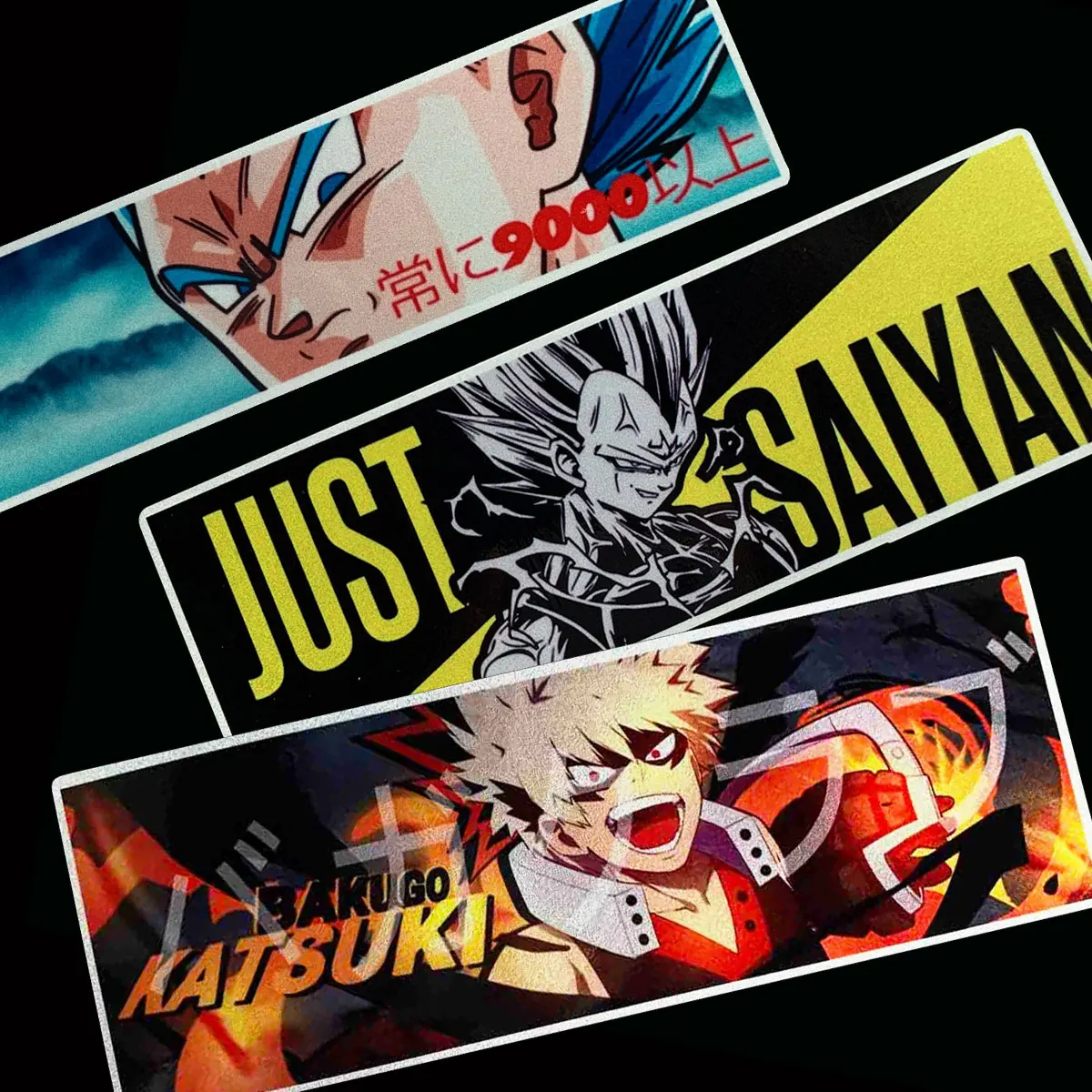 

Светоотражающая аниме наклейка на лобовое стекло, 20 см в длину