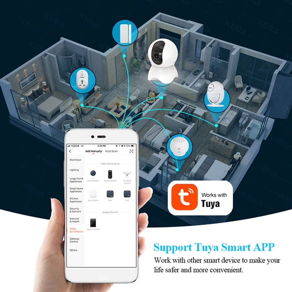 

SN05 Graffiti Solution Security Surveillance Camera Wifi High-definition Night Vision 360 Rotatable Indoor Baby Security Camera