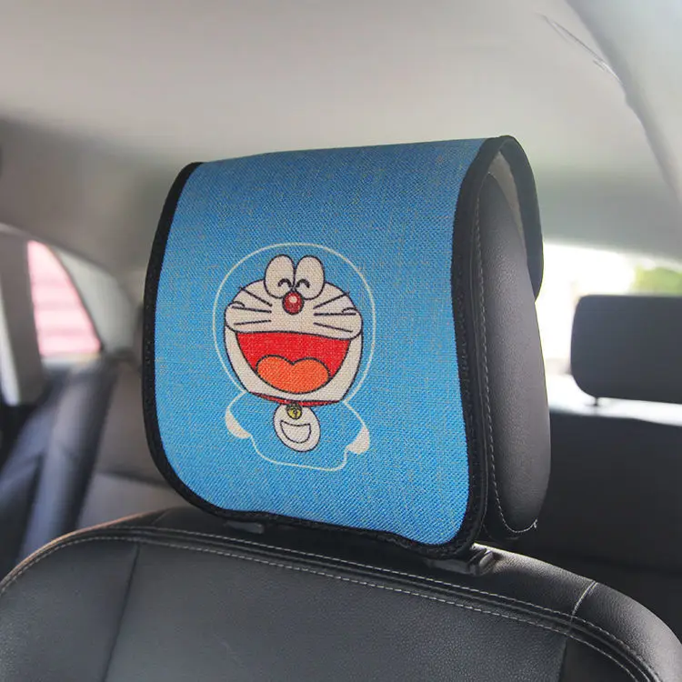 

Doraemon мультяшная Милая креативная личность дышащая Автомобильная подушка на подголовник подушка для шеи универсальное сиденье