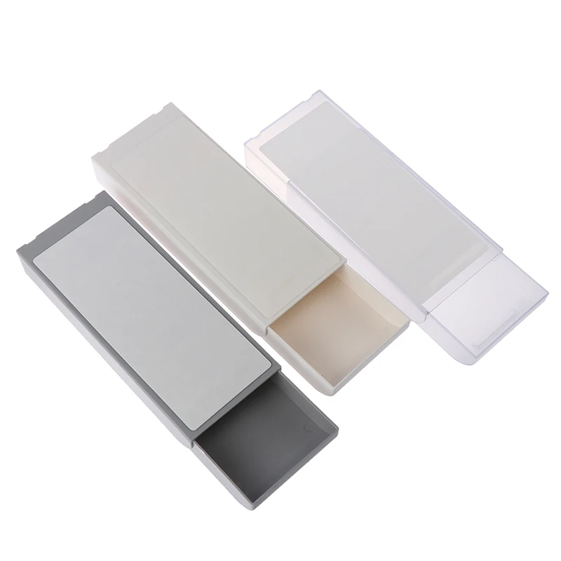 Hidden Table Under Paste Plastic kitchen bathroom table Organizer Storage Box Case Desk Drawer Divider Sticky Decor | Дом и сад