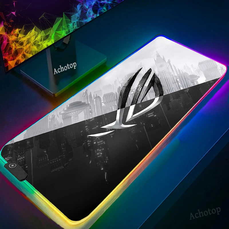 

Large MousePad XXL Gaming Mouse Pad ASUS Gamer Computer Mouse mat Cool RGB Backlight Carpet Keyboard Desk Mats Mouse pad Gamer