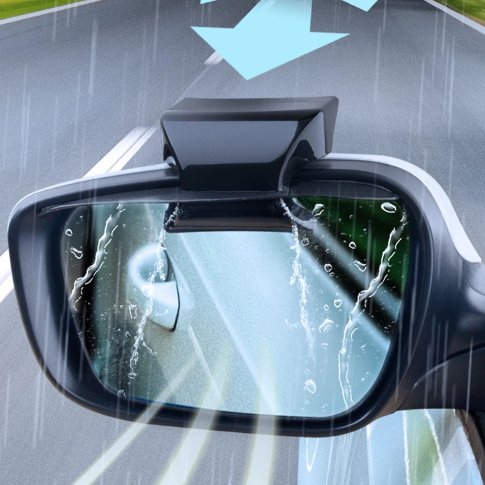 

1pair ABS Universal Rainproof Outdoor Sun Shade Car Door Side Easy Install Rain Eyebrow Anti Dust Rearview Mirror Driving Safety