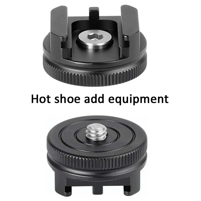 

Camera Photography Hot Shoe Plus Add Equipment 1/4 Adaptor Cold Shoes Extension Mount Fashing Light Transition Socket