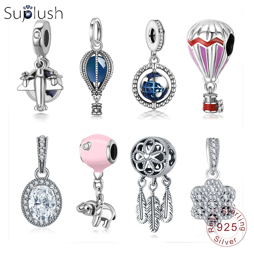 Suplush Аутентичные стерлингового серебра 925 Шарм для браслета оригинальный бренд