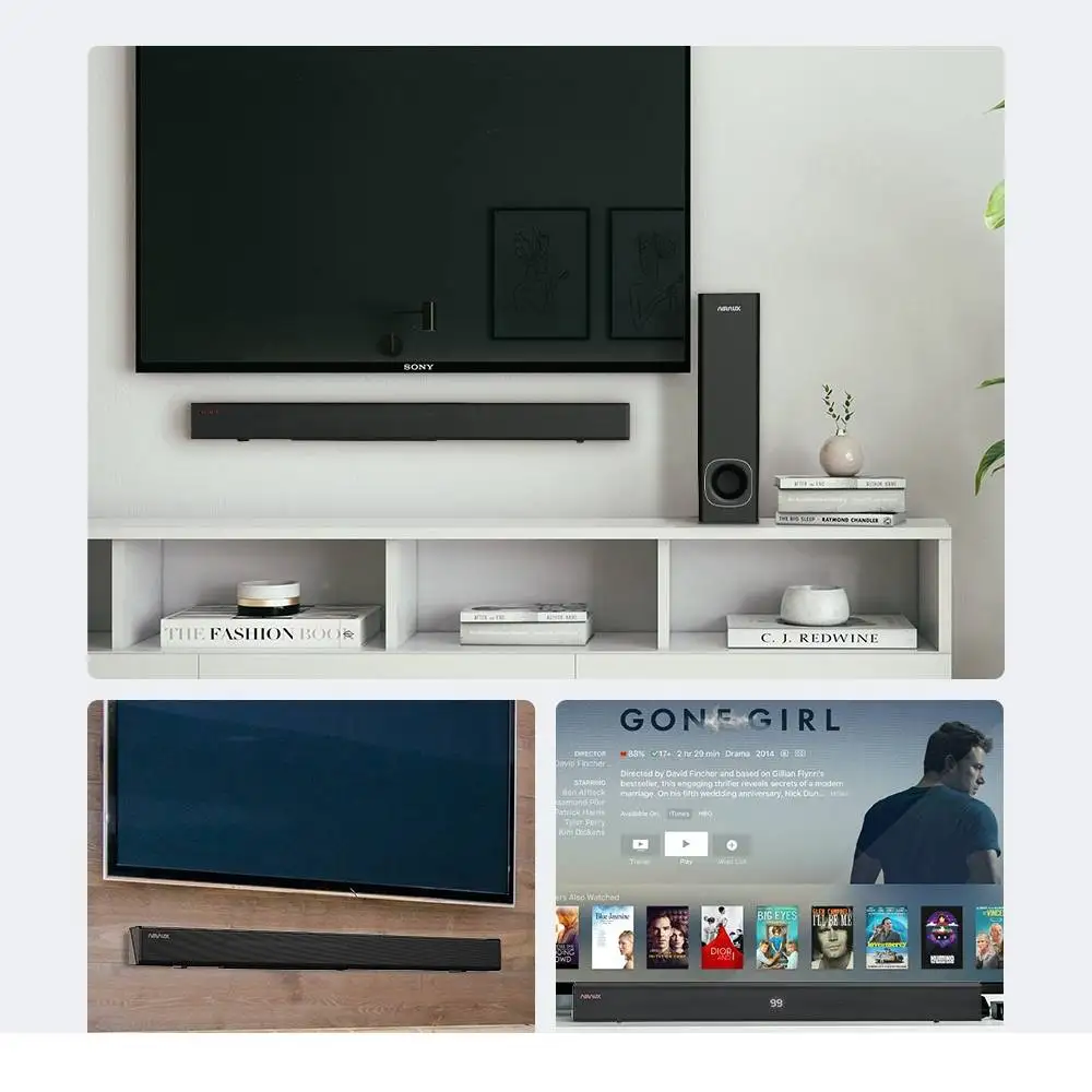 BlitzWolf AIRAUX SAR3 120 Вт SAR2 80 ТВ Саундбар HiFi стерео беспроводной домашний кинотеатр