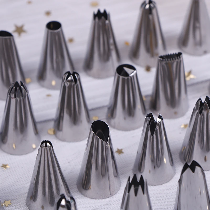 4/24 шт. Нержавеющая сталь наконечники форсунки буфами на рукавах насадки кекс