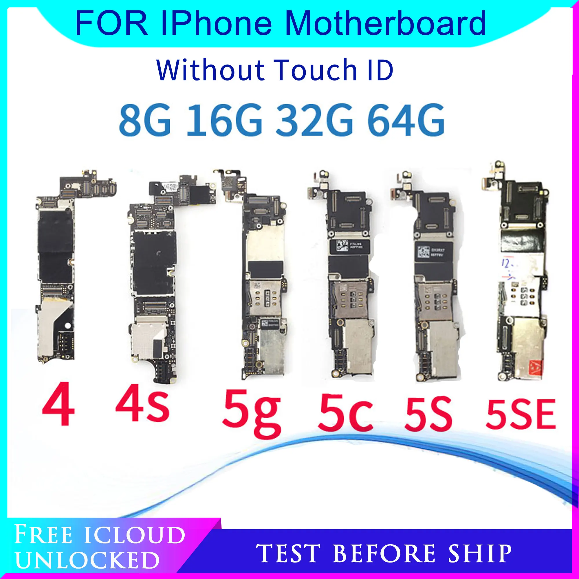 8 ГБ/16 ГБ/32 ГБ флэш-памяти для iphone 4 4S 5 5C 5S материнская плата с системой IOS