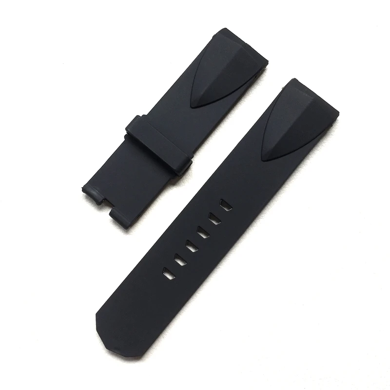 22mm 24mm Black  Blue Silicone Rubber Watchbands For Corum ADMIRAL'S CUP  Wacth Strap Wristband Bracelet Without buckle