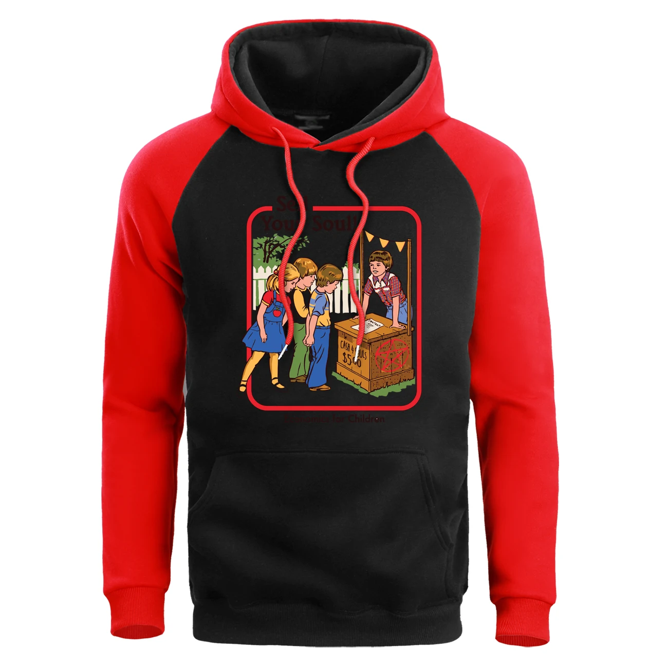 Мужские толстовки с принтом Sell Your Soul сатана свитер круглым вырезом мужские