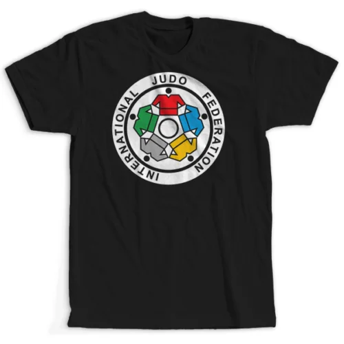 Новая футболка IJF с изображением Международного союза дзюдо крутая Повседневная