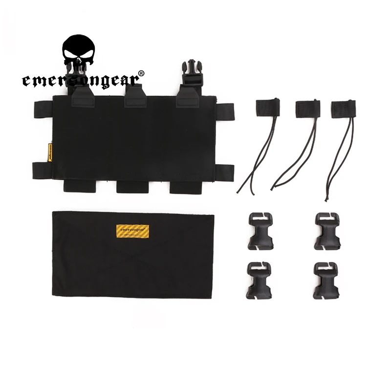 

EMERSONGEAR Tactical 5.56 Triple Magazine Pouch Open Top Elastic Mag Pack Outdoor Sports Hunting For Tactical Vest Accessories