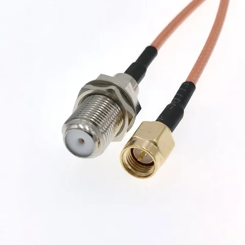 SMA-F Удлинитель SMA «папа»-«мама», адаптер RG316, коаксиальный ОТРЕЗОК кабеля 15 см, 20 см, 1 шт.