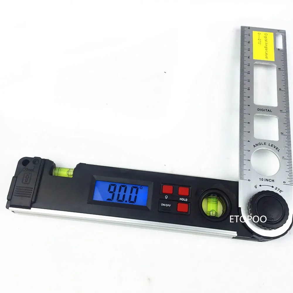 

Electronic Protractor Angle Finder Digital Ruler Measure Level Measuring Electronic Angle Gauge Goniometer Inclinometer Measure