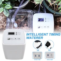 intelligent garden timing watering kit micro drip equipment automatic drip irrigation system dual pump timer digital controller