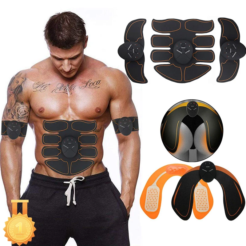 

EMS Abdominal Muscle Stimulator Toner Hip Trainer Vibration Body Shaper Slimming Massager Buttock Abdomen Arm Leg Training