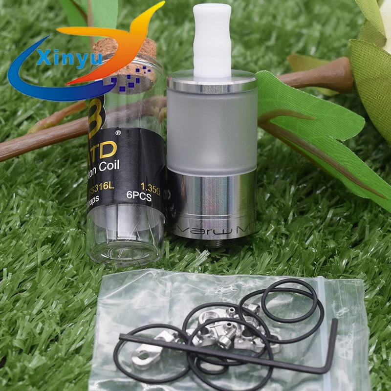 tank with coils Новинка, Dvarw MTL RTA, 5 мл, больше, овальное отверстие дымохода, 316, нержавеющая сталь, 22 мм, Ремонтный бак, vs Dvarw DL RTA, подходит для 510 модов - Цвет: tank with coils
