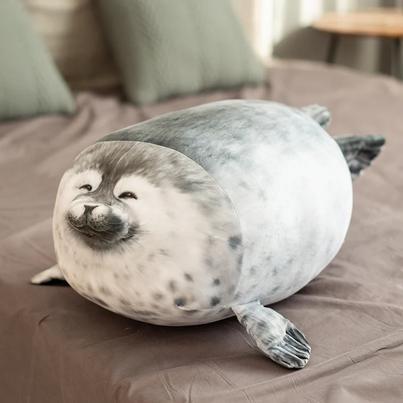 

2020 new cute fat Simulation Seal Pillow round special super soft Plush Toy creative high quality birthday gift for kids friends