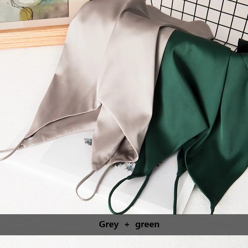 Укороченный топ женская летняя майка Шелковый Атласный на бретельках Женская