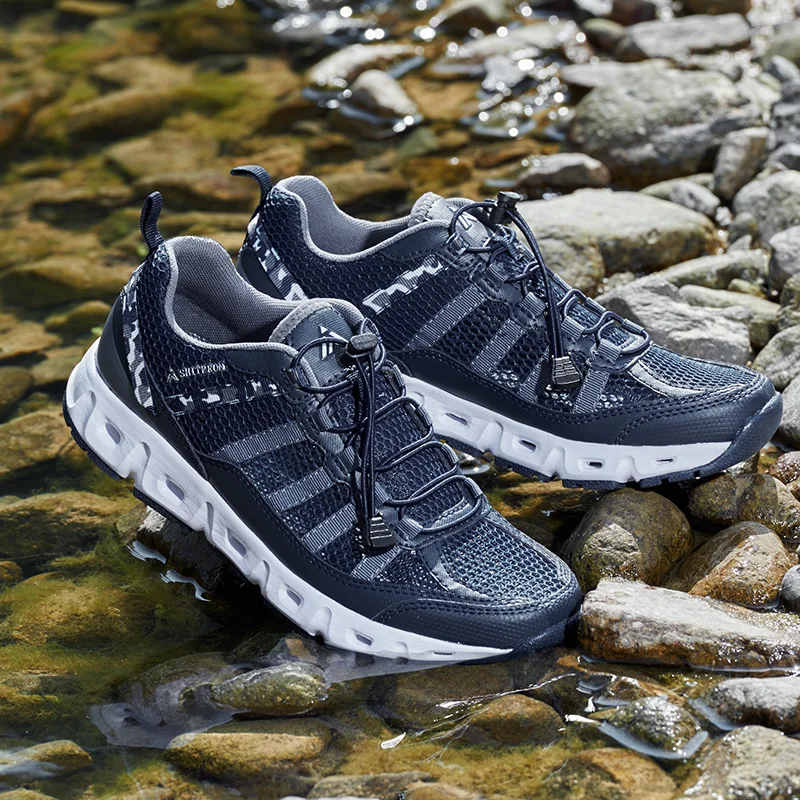 

Summer Outdoor Men Trekking Shoes Hiking Camping Walking Treking Slip On Mountain Sneakers Climbing