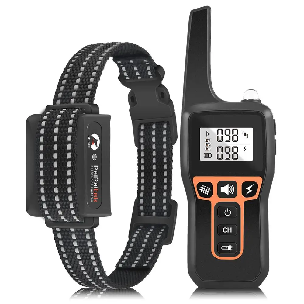 

Shock Bark Collar Remote Dog Training Collar for Dogs, 550Yd Range Beep Vibration Shock 3 Mode Rechargeable Waterproof Receiver