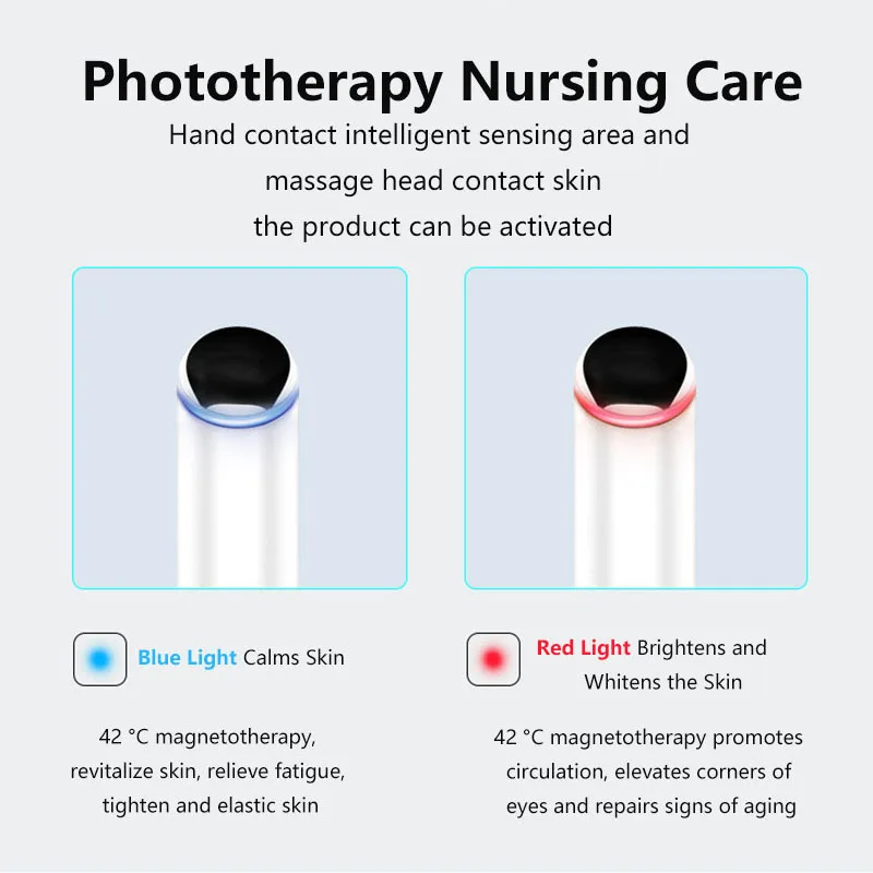 Новый мини портативный Вибрационный массажер для глаз лица палочка термотерапия