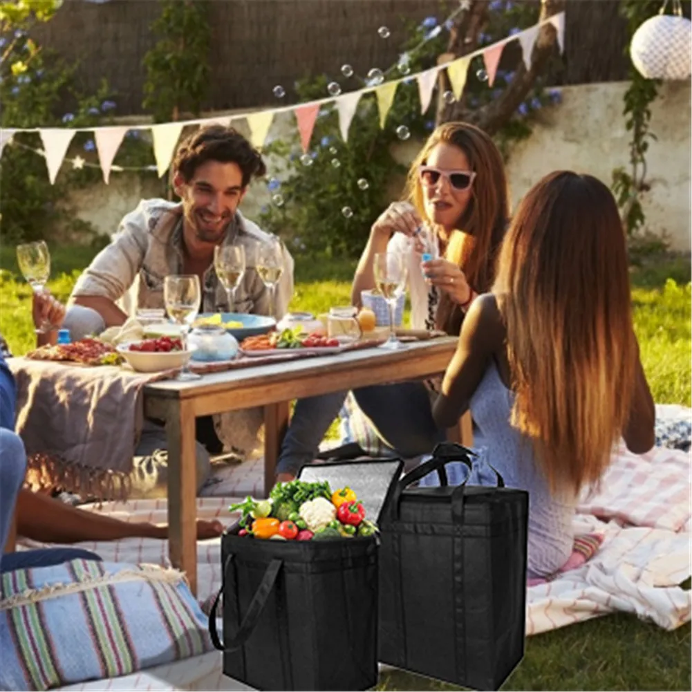 Утолщенная Складная Водонепроницаемая нейлоновая сумка для обеда