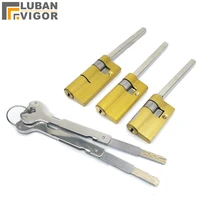 special lock core for automatic fingerprint lock cylinder with tailc class core 2keysanti theft door emergency lock core