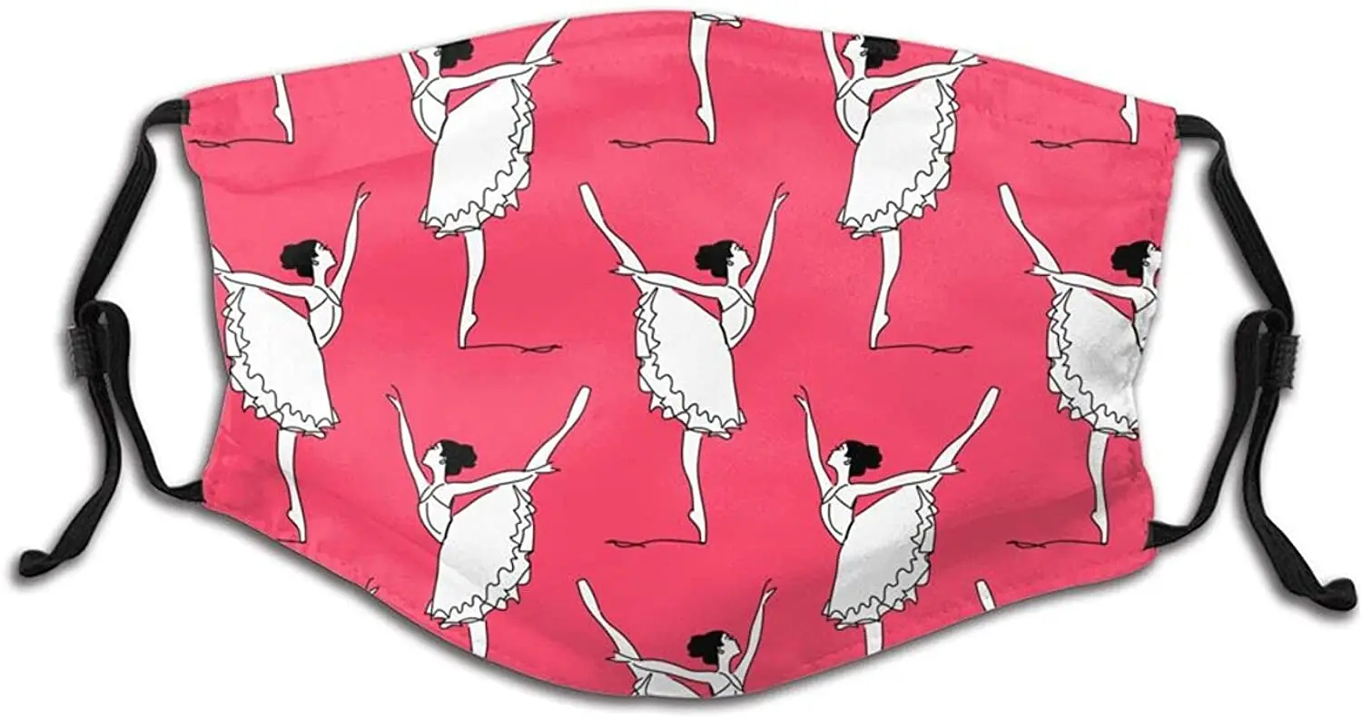 Маска для лица балетная Пылезащитная маска девочек многоразовая моющаяся рта с 2