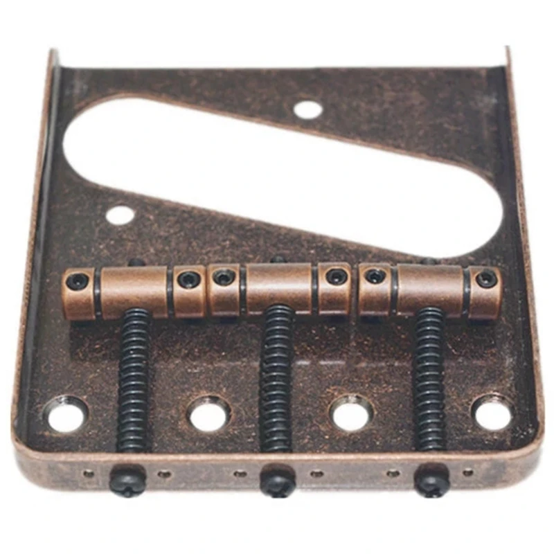 

Electric Guitar Bridge Pull 6 String Fixed Style Bridge for Electric Guitar Bronze