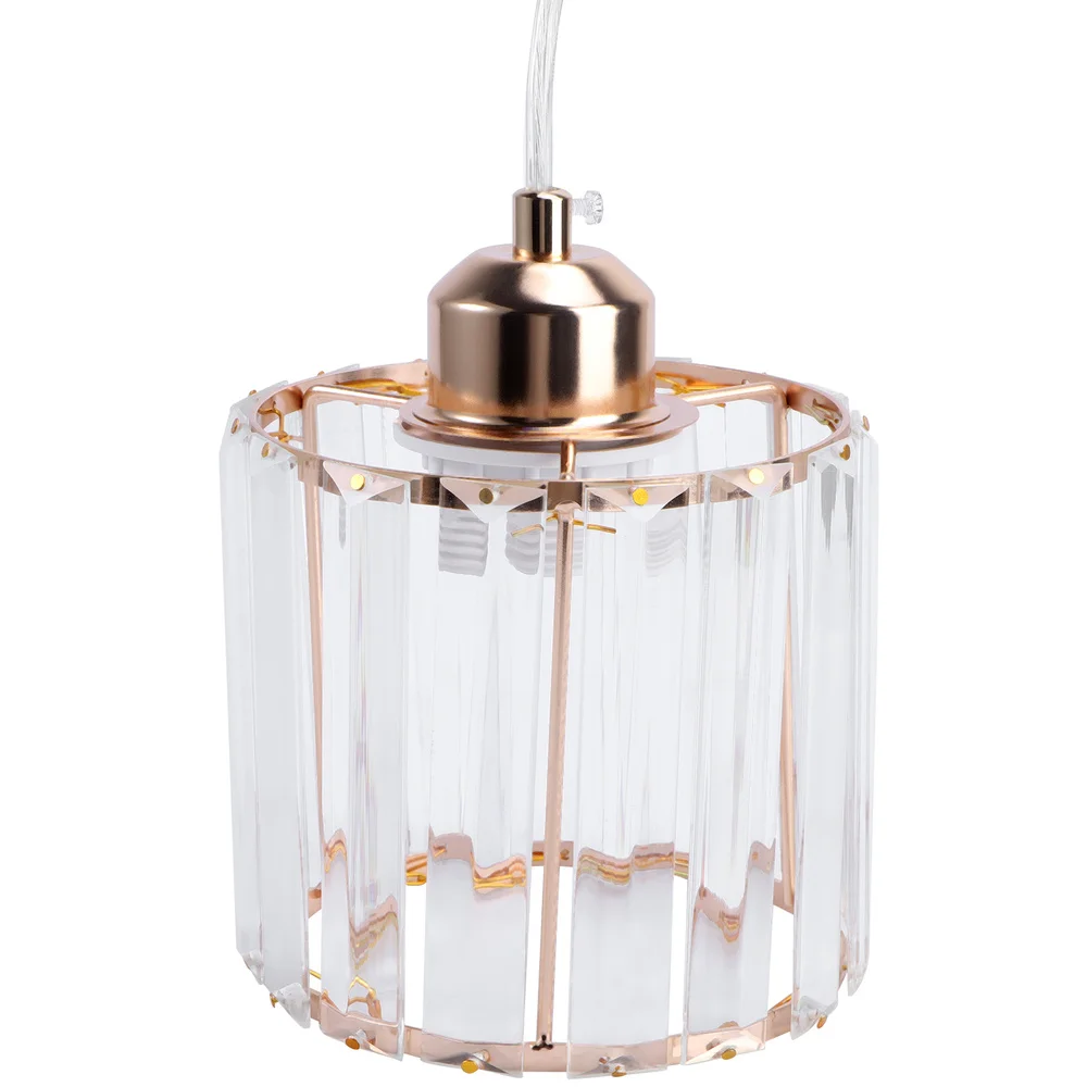 

1PC New Style Restaurant Ceiling Lamp Golden Crystal Lamp (Single Head Bulb)