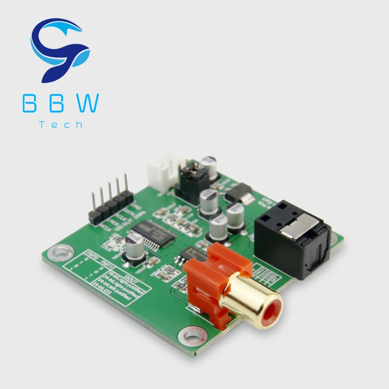

DIR9001 Fiber Coaxial Receiver Module SPDIF to I2S Sample rate Assembled Board 24Bit 96kHz