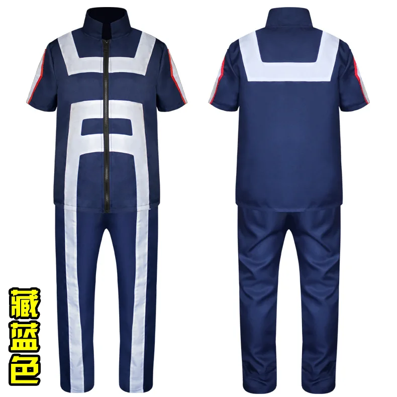 My Hero Academia Cosplay Costume Blue Gym Uniform MHA Boku no Hero Denki Kaminari Uraraka Asui Shinsou Todoroki School Suit