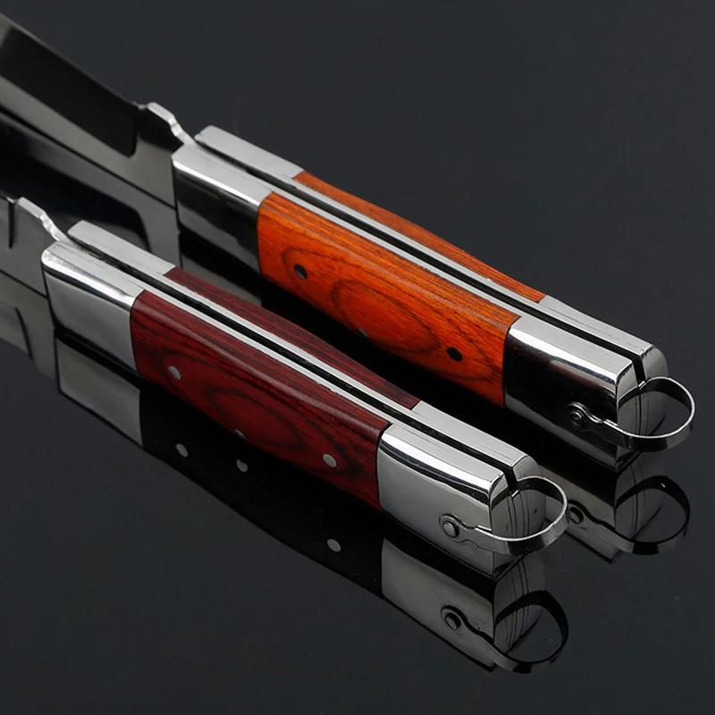 Брендовый карманный складной нож 440C Лезвие с деревянной ручкой тактические ножи