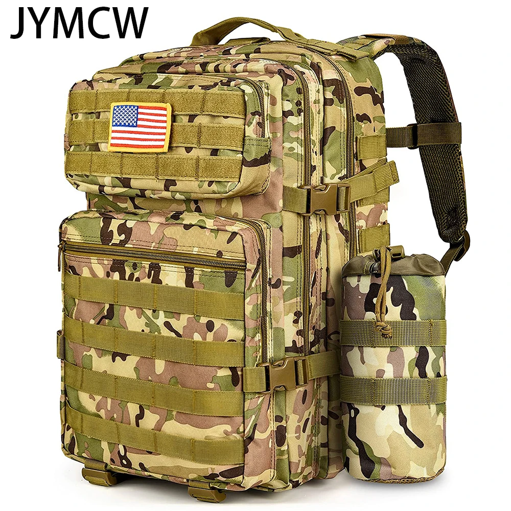 50L military tactical backpack hunting camping bag travel army assault suitable for and hiking | Спорт и развлечения